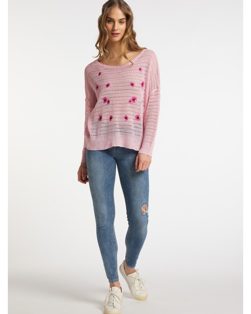 My Mo Damen Strick Pullover Polyamid