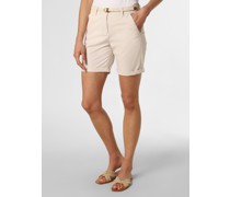 Shorts  Baumwolle beige gestreift