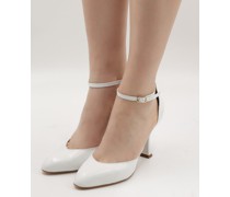 Leder Pumps  ecru