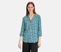 Casual-Bluse  Viskose mehrfarbig gemustert