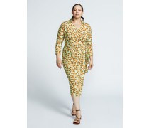 Kleid  Viskose lind gemustert