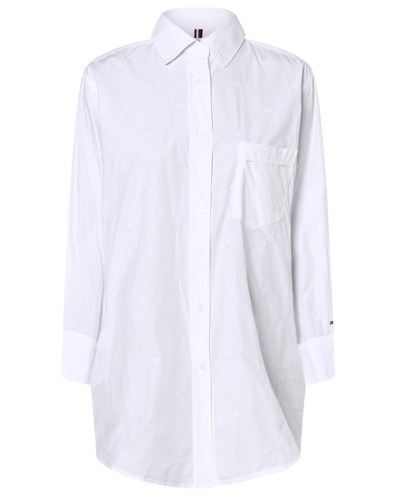 Tommy Hilfiger Damen Bluse Baumwolle gemustert
