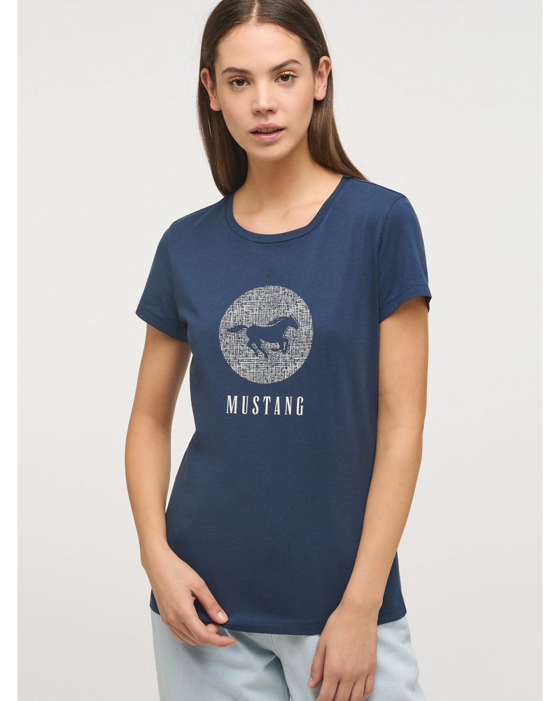 Mustang Damen T-Shirt Baumwolle bedruckt