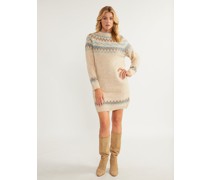 Strickkleid  Polyamid  gemustert