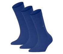 Socken 3er Pack  Baumwolle marine