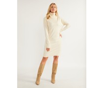 Strick Langarmkleid midi