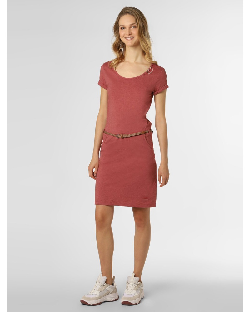 Ragwear Damen Kleid Jersey himbeer meliert