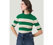 Pullover  Viskose  gestreift