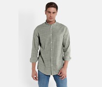 Hemd  Regular Fit Baumwolle khaki gestreift
