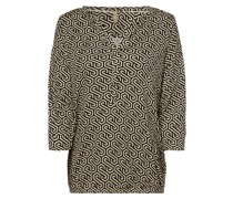 Shirt  Baumwolle schwarz gemustert