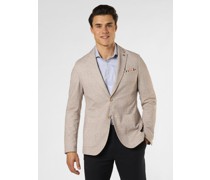 Sakko  Slim Fit Jersey beige kariert