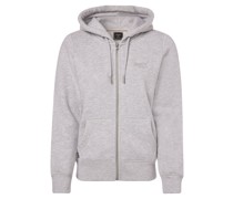 Kapuzenjacke  Baumwolle hell meliert