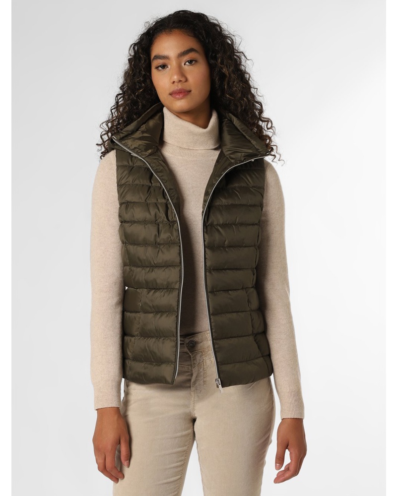 Marie Lund Damen Steppweste oliv