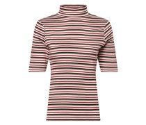 T-Shirt  Baumwolle rosenholz gestreift