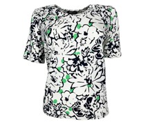 Shirt  Viskose blau bedruckt