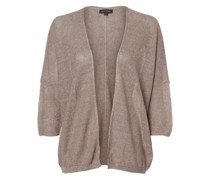 Strickhülle aus Leinen  taupe meliert