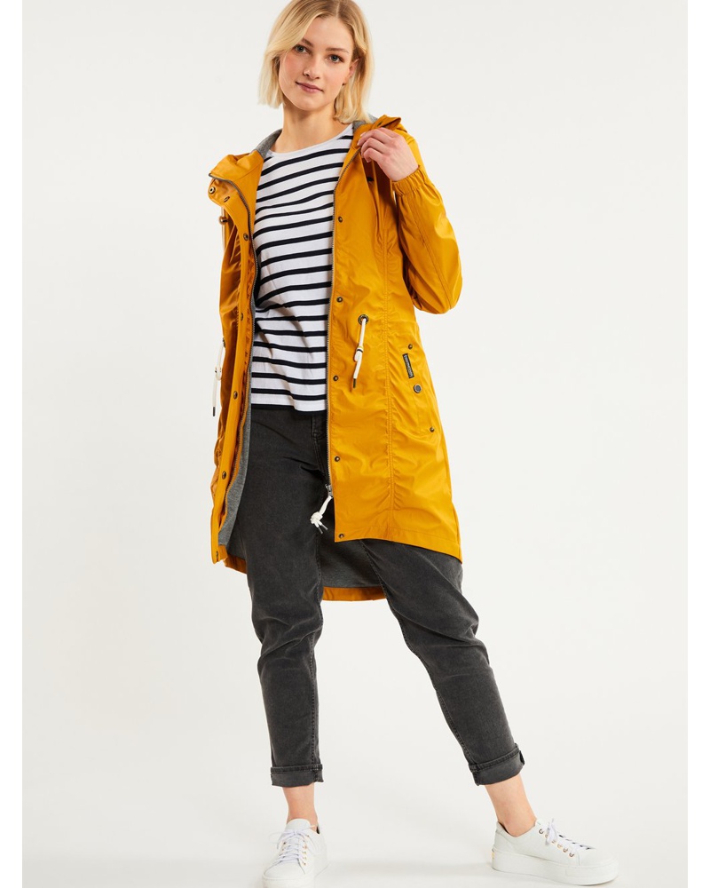 Schmuddelwedda Damen Regenmantel mais