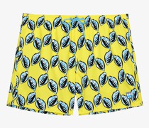 Beach Boxer   zitrone bedruckt