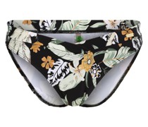 Bikini-Hose  Mikrofaser schwarz gemustert