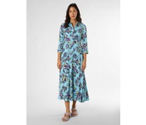 Kleid  Viskose aqua gemustert