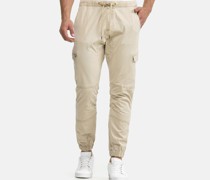 Cargohose  Baumwolle beige