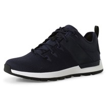 Sneaker mit Leder-Anteil  marine