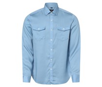 Hemd  Slim Fit Viskose hell Kent