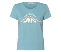 T-Shirt  Baumwolle aqua bedruckt