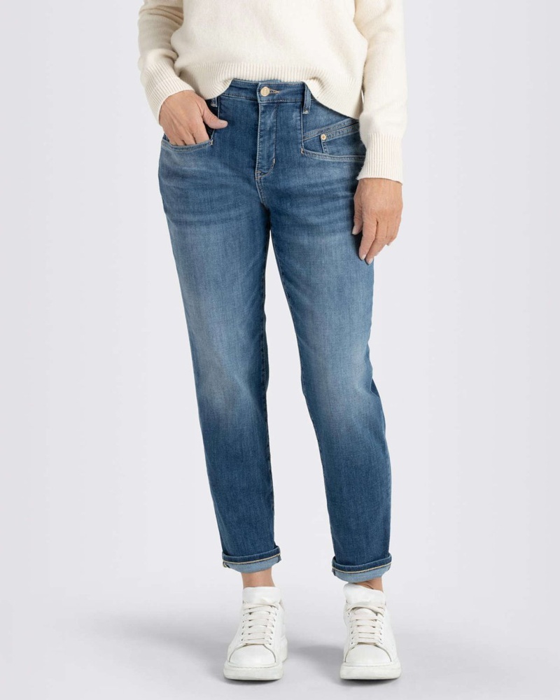 MAC Jeans Damen Jeans Baumwolle bleached