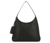 Beuteltasche  Leder schwarz