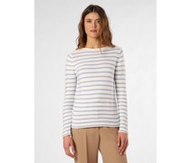 Pullover  Baumwolle hellblau gestreift