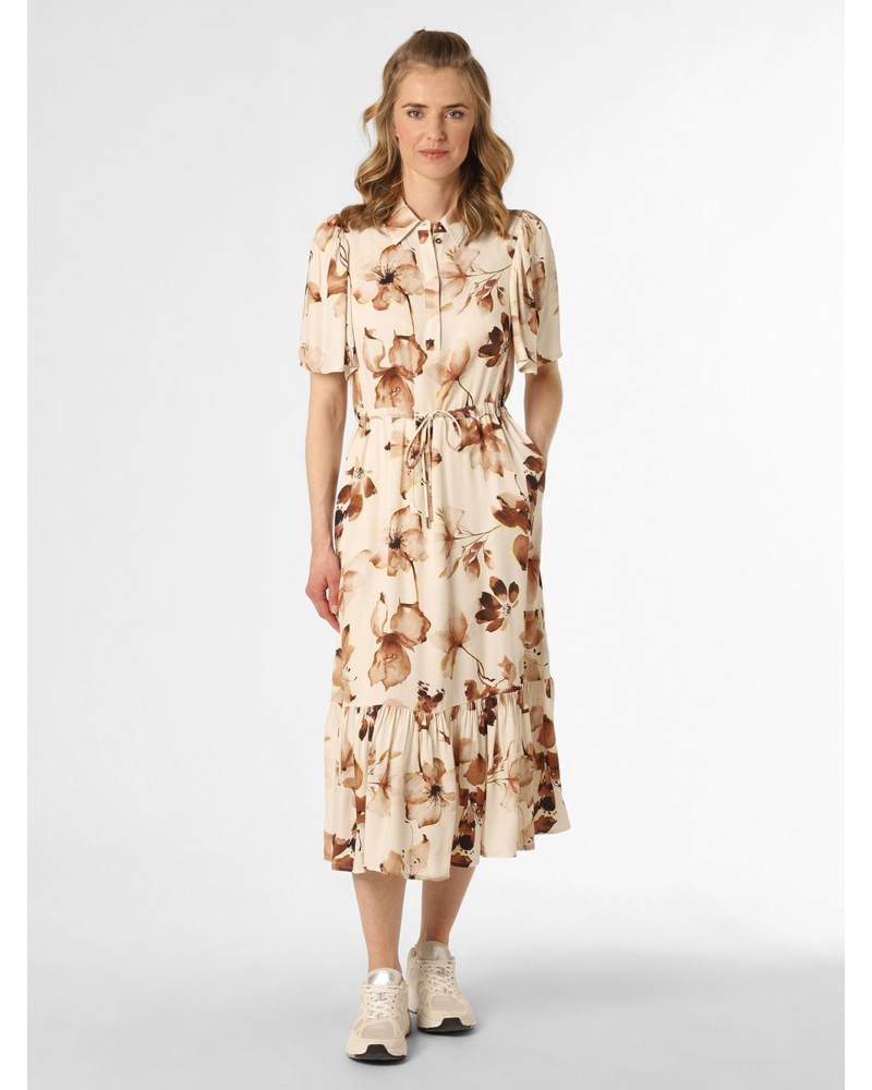 Mos Mosh Damen Kleid Viskose ecru gemustert