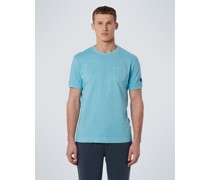 Basic T-Shirt  Baumwolle aqua