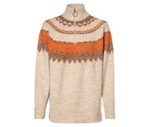 Pullover mit Alpaka-Anteil  sand gemustert
