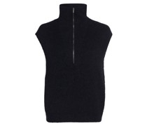 Pullunder mit Mohair-Anteil  marine