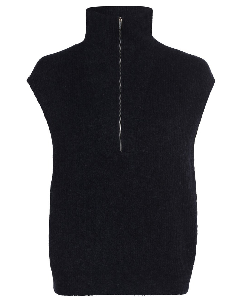 OPUS Damen Pullunder mit Mohair-Anteil marine