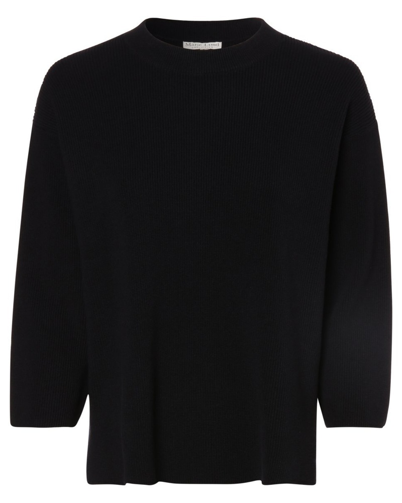 Marie Lund Damen Pullover Baumwolle marine