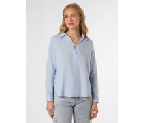 Blusenshirt mit Leinen-Anteil  hell