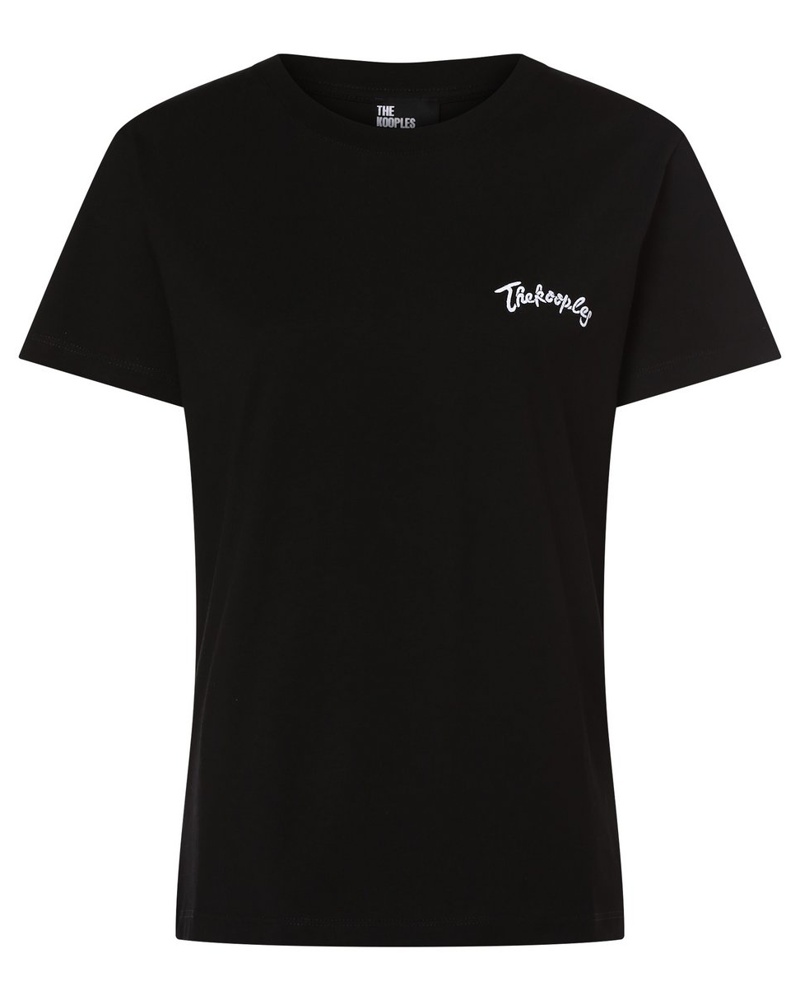 The Kooples Damen T-Shirt Baumwolle bedruckt