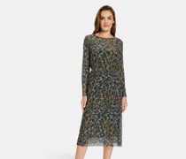 Midikleid  melange gemustert