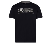 T-Shirt  Baumwolle marine bedruckt