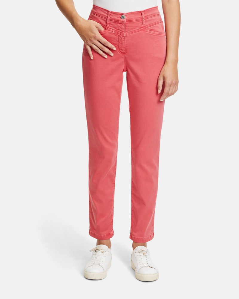 Betty Barclay Damen Casual-Hose Baumwolle koralle
