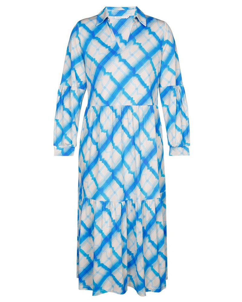 Xandres Damen Kleid Viskose gemustert
