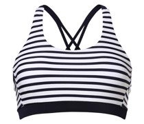 Bikini-Top  Mikrofaser marine gestreift