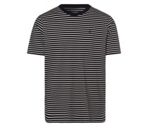T-Shirt  Baumwolle marine gestreift