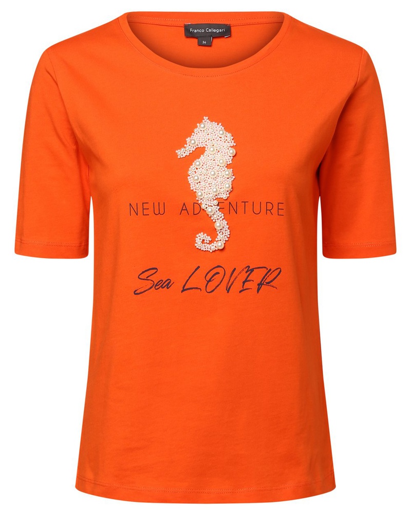 Franco Callegari Damen T-Shirt Baumwolle bedruckt