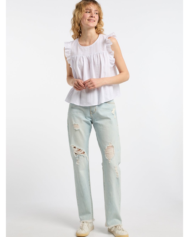 DreiMaster Damen Bluse Baumwolle