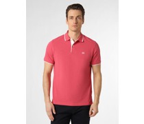 Poloshirt  Baumwolle himbeer meliert