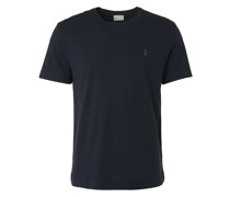 Rundhals T-Shirt  Baumwolle marine