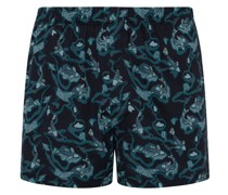 Boxer   Jersey marine gemustert